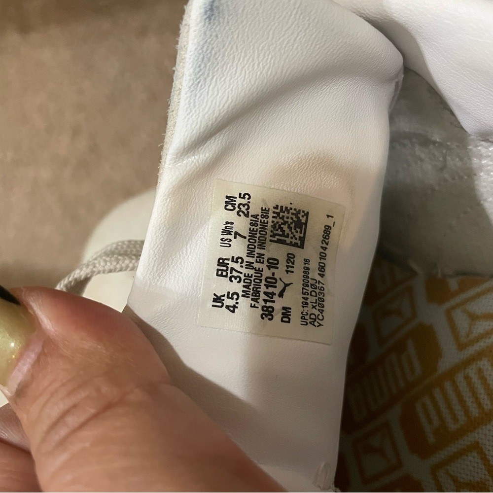 Puma Women’s Cream Sneakers - Picture 6 of 12